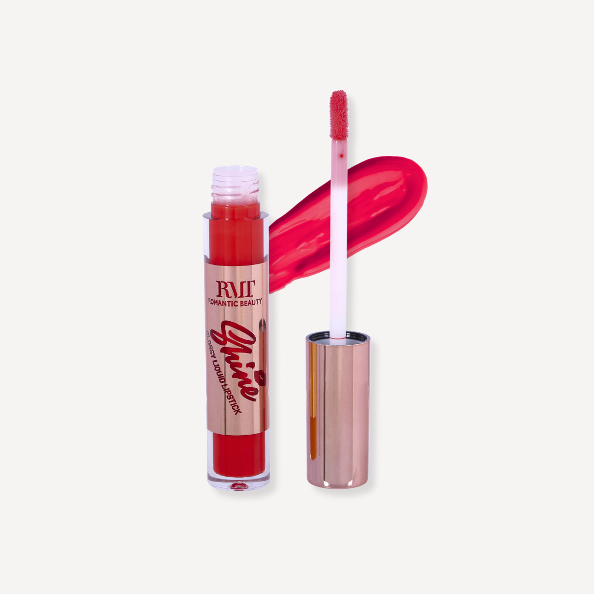 Shine Glossy Liquid Lipstick (Red Tone)
